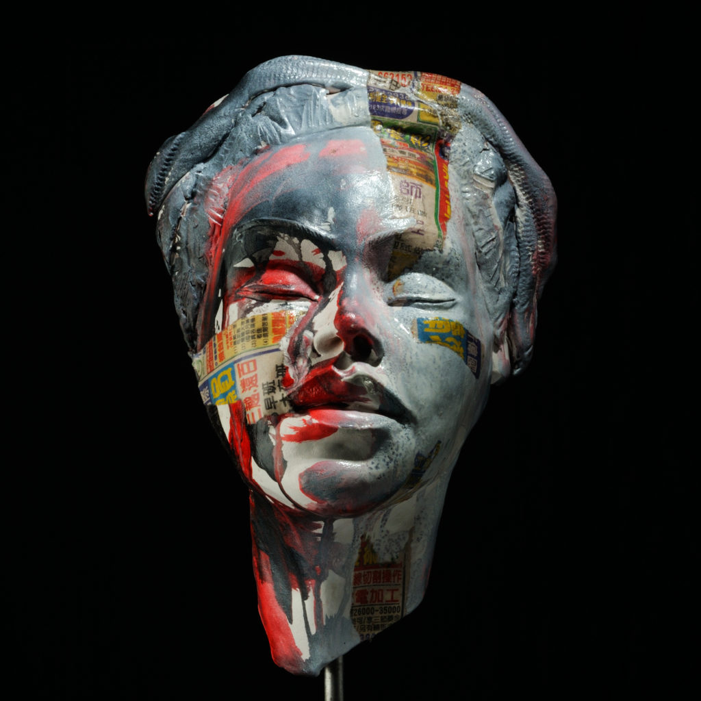 Sculpture terre cuite- Portrait chinois - Jérôme Barreau 